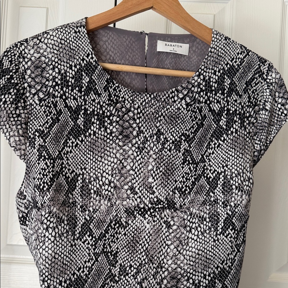 Babaton Snake Print Mini Dress